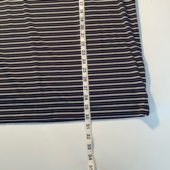 IZOD GOLF Blue/White Striped Short Sleeve Polo Shirt Size XL - Picture 6 of 8